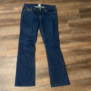 True Religion low rise flare jeans